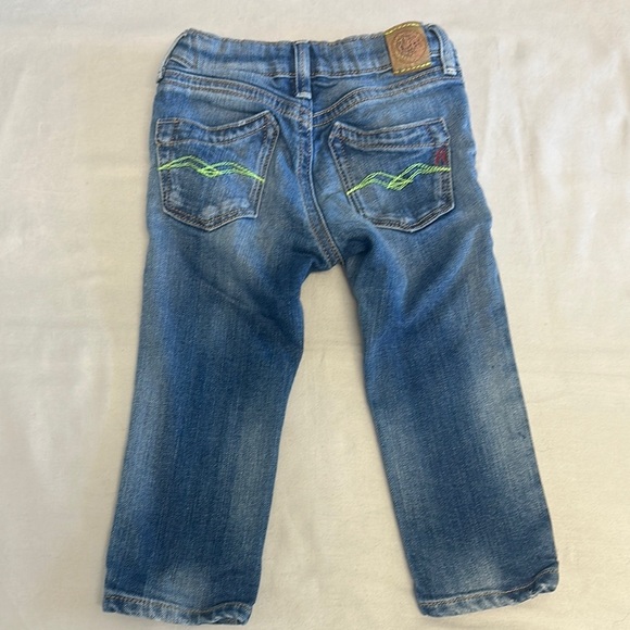 Replay Blue Distressed Cropped Jeans - Picture 6 of 8